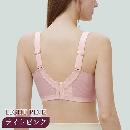 TIRASS ノンワイヤーブラジャー レース｜脇高 小さく見せる 背中すっきり 大きいサイズ B〜E 75-95