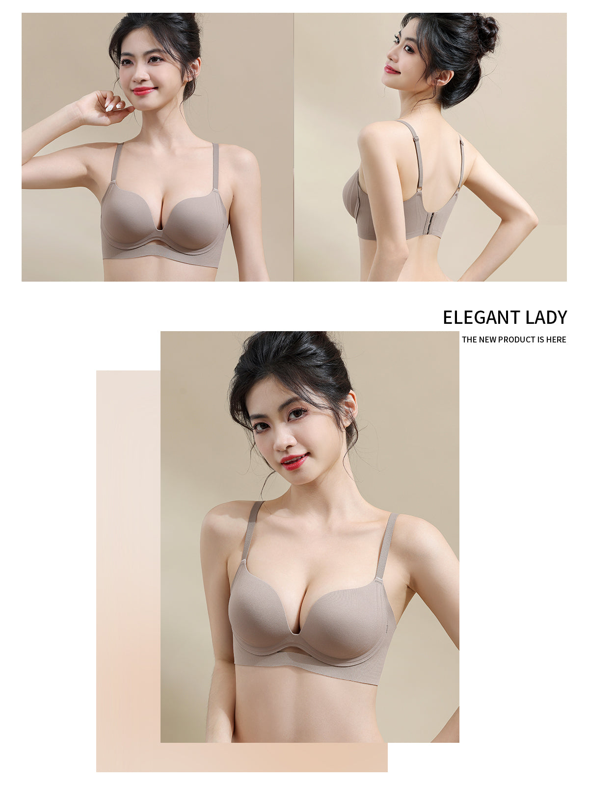 TIRASS 小胸盛れるノンワイヤーブラジャー 育乳・補正 谷間盛れ レース 山盛り S〜2XL