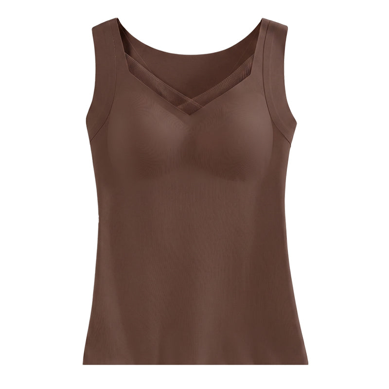 TIRASS カップ付きインナー ノンワイヤー B〜Dカップ 秋冬 M-3XL | 肌色・茶色・黒色