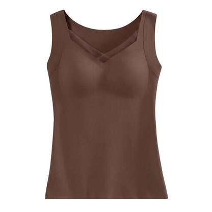 TIRASS カップ付きインナー ノンワイヤー B〜Dカップ 秋冬 M-3XL | 肌色・茶色・黒色