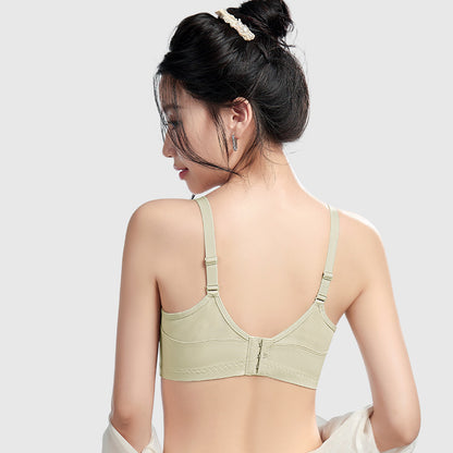TIRASS Vネックメッシュブラ ワイヤ入り 軽薄 通気性 ノンパッド 大きいサイズ B/Cカップ 75-90