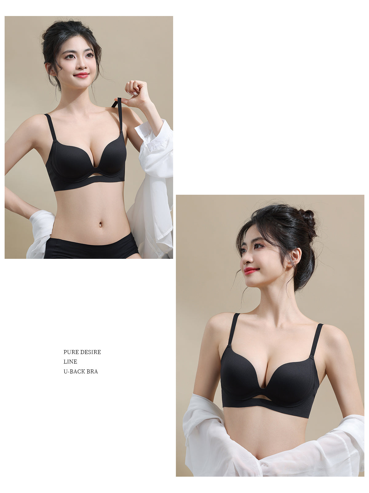 TIRASS 小胸盛れるノンワイヤーブラジャー 育乳・補正 谷間盛れ レース 山盛り S〜2XL