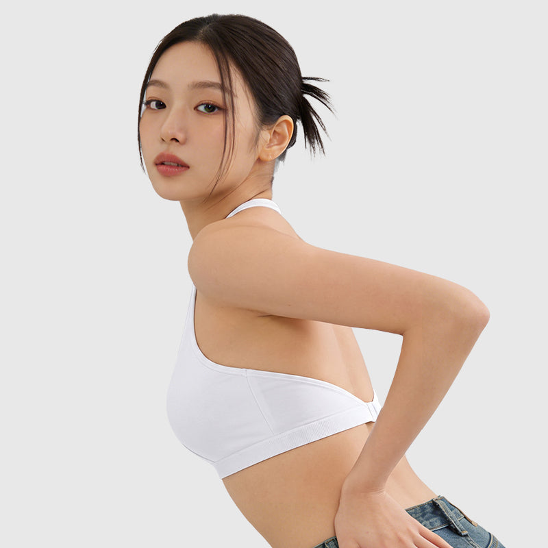 ブラジャー ホルターネック ノンワイヤー 美背 スポーツ おしゃれ TIRASS
