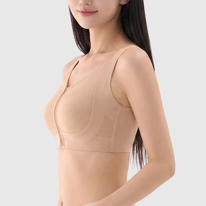 TIRASS 前開きブラ ノンワイヤー 1秒着脱 シームレス 大きいサイズ M-2XL