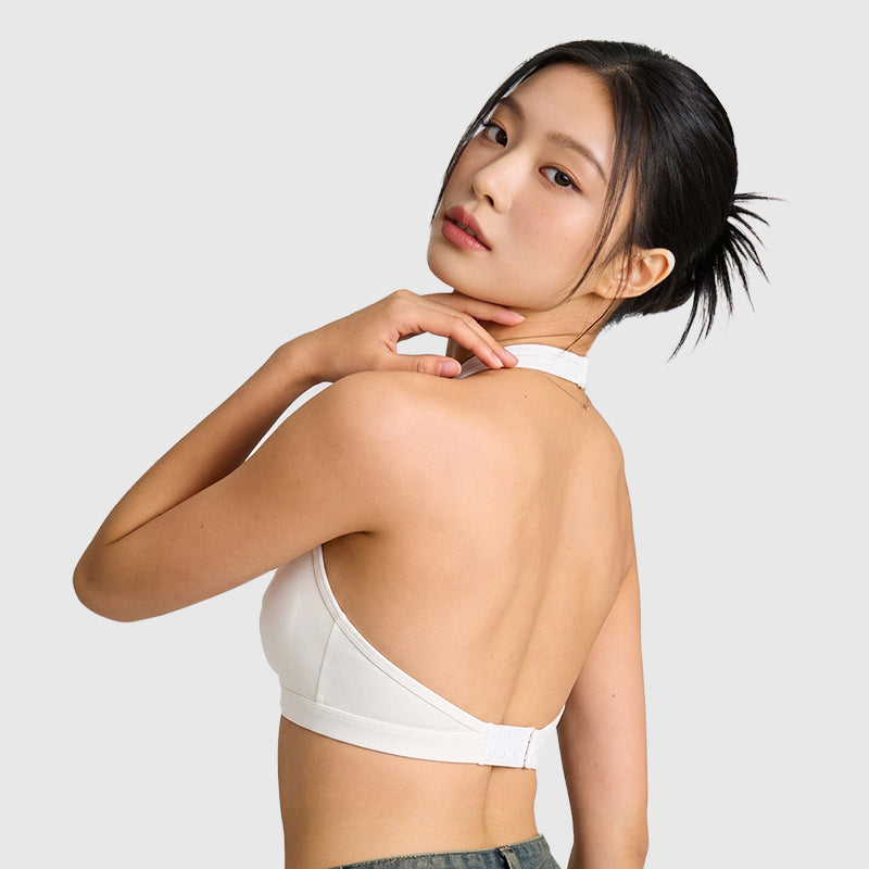 ブラジャー ホルターネック ノンワイヤー 美背 スポーツ おしゃれ TIRASS