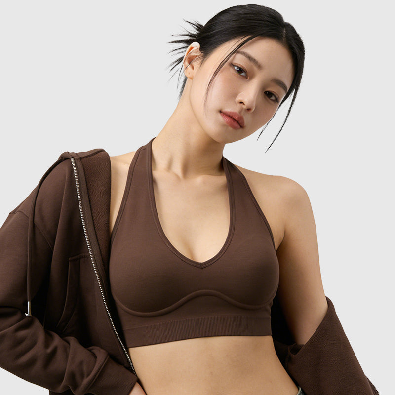 ブラジャー ホルターネック ノンワイヤー 美背 スポーツ おしゃれ TIRASS