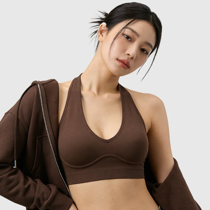ブラジャー ホルターネック ノンワイヤー 美背 スポーツ おしゃれ TIRASS