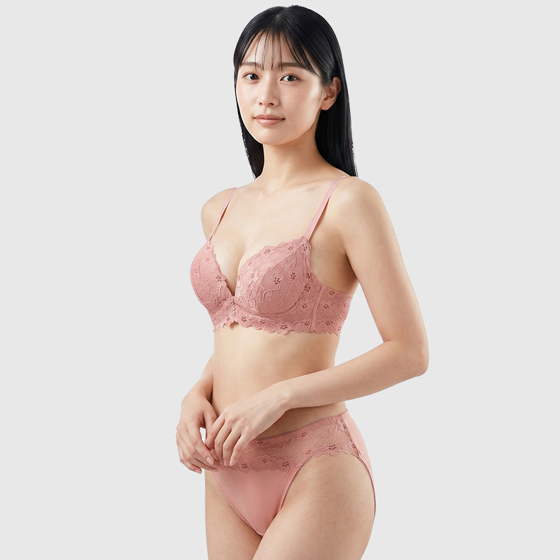 TIRASS ブラジャー ブラショーツセット 上下セット ソフトワイヤー  レディース