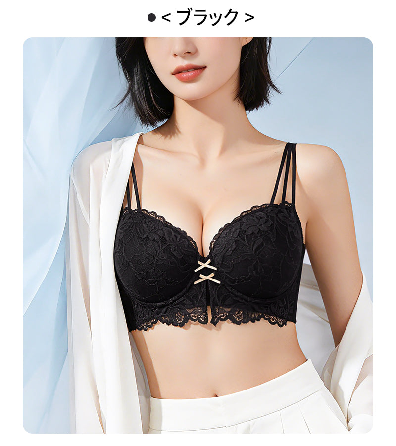 脇高レースブラジャー 薄カップ・ワイヤー入り｜TIRASS