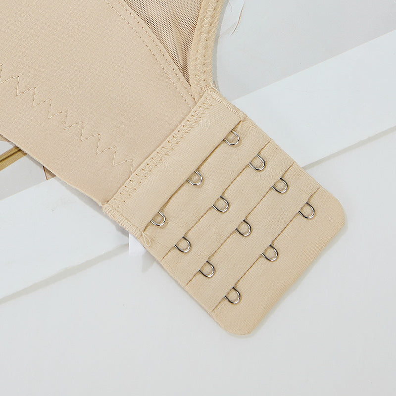 TIRASS Vネックメッシュブラ ワイヤ入り 軽薄 通気性 ノンパッド 大きいサイズ B/Cカップ 75-90