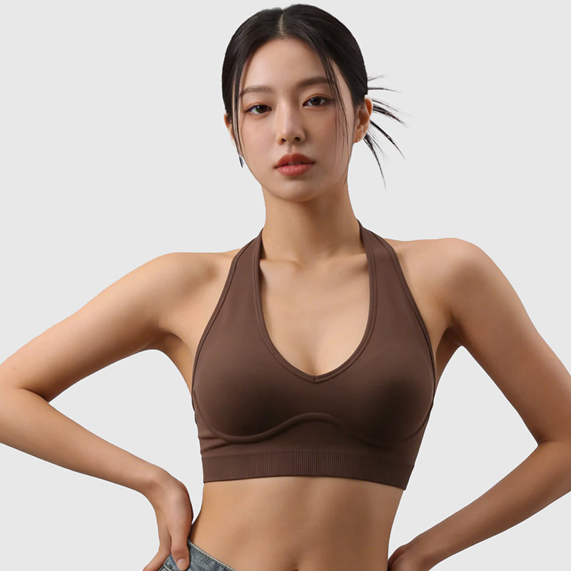 ブラジャー ホルターネック ノンワイヤー 美背 スポーツ おしゃれ TIRASS